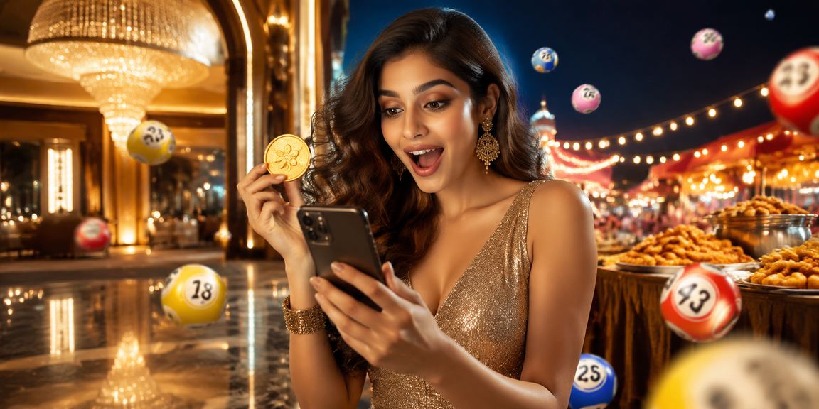 Promotional casino bonus event with Indian lottery tickets